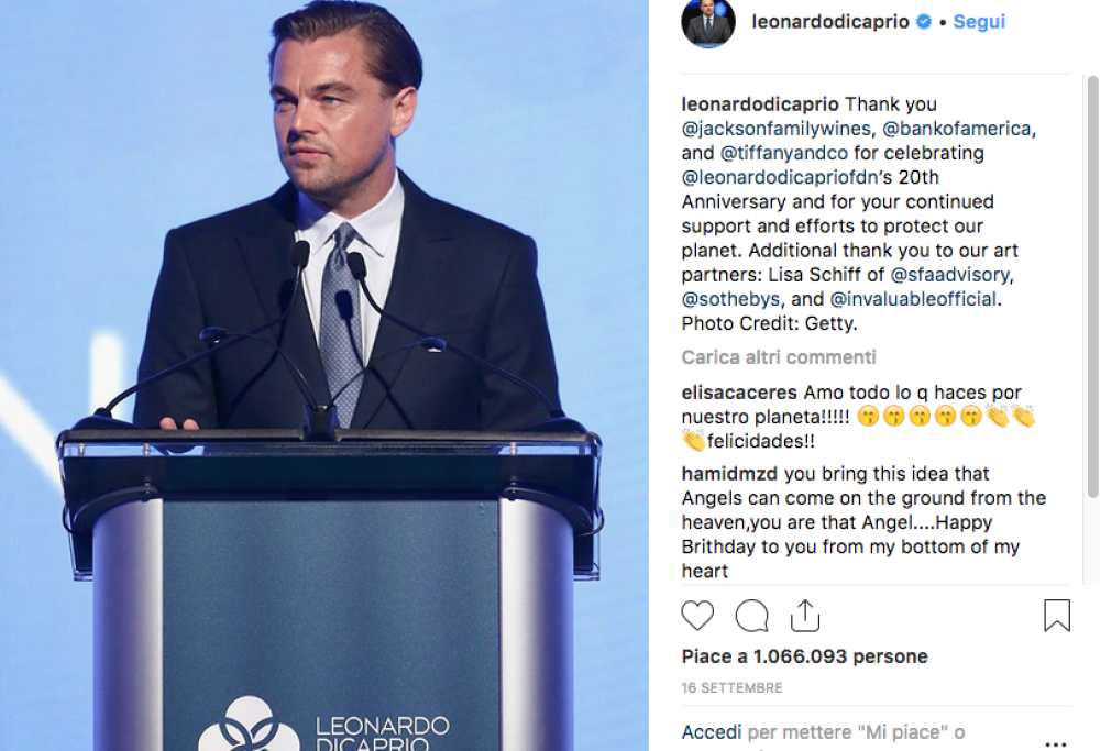 Leonardo DiCaprio lancia una linea d’abbigliamento vegan