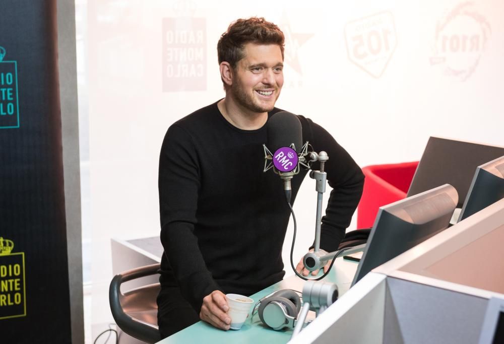 Michael Bublé ospite di Radio Monte Carlo: le foto più belle
