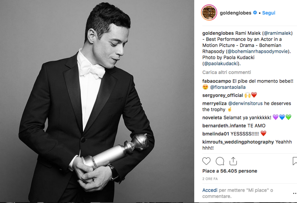 Golden Globe 2019: tutte le foto più belle