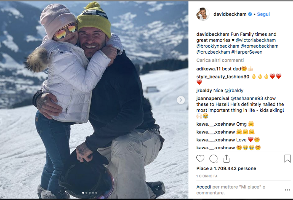 David Beckham: la foto con la figlia Harper commuove il web