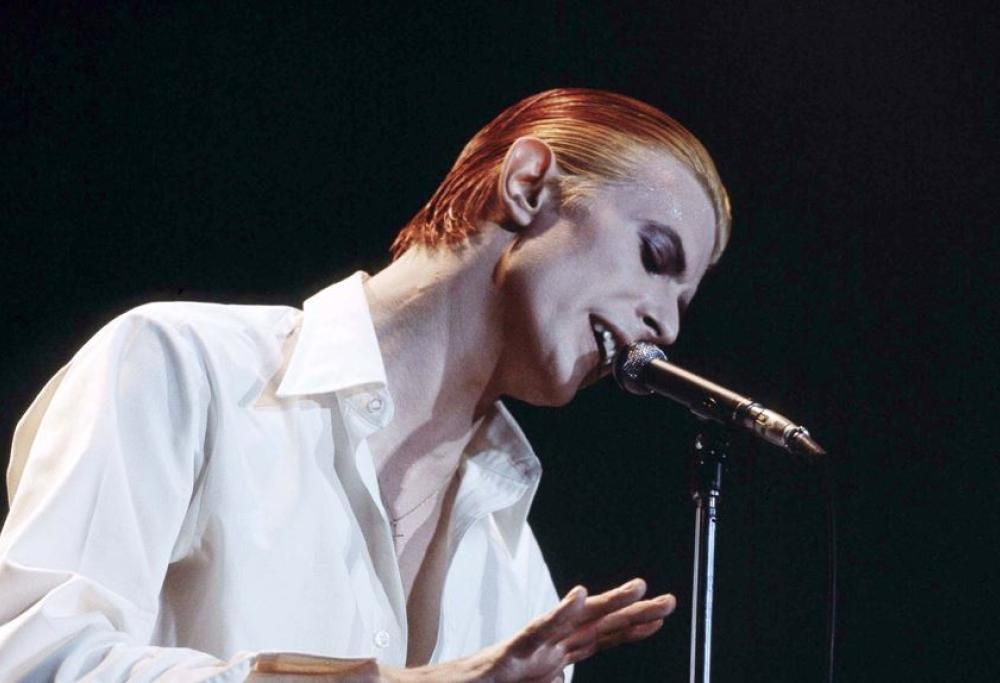 David Bowie: una sua bellissima foto sui diffusori di una celebre ditta di Hi-Fi