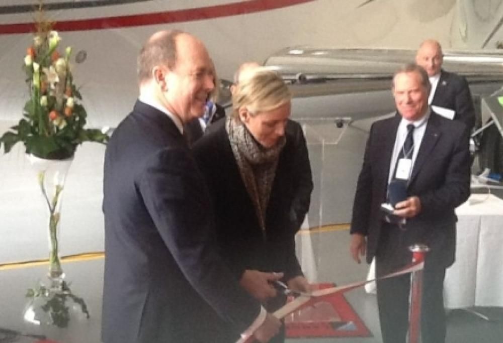 L’aereo di S.A.S. Principe Alberto II